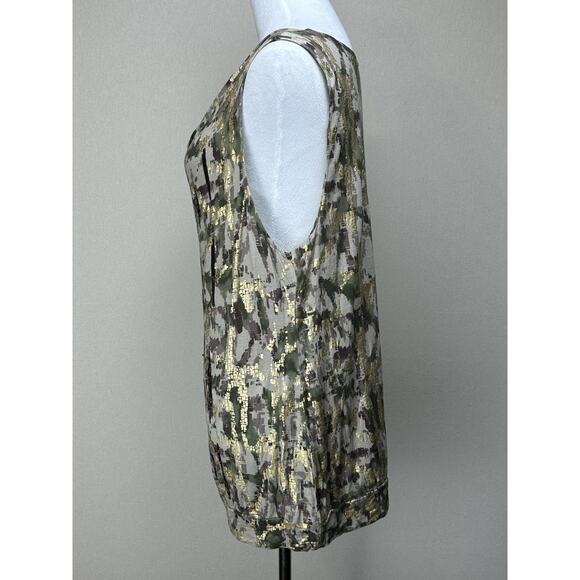 Style & Co Size XL Multicolor Print Women’s Cowl Neck Sleeveless Blouse - Picture 6 of 11